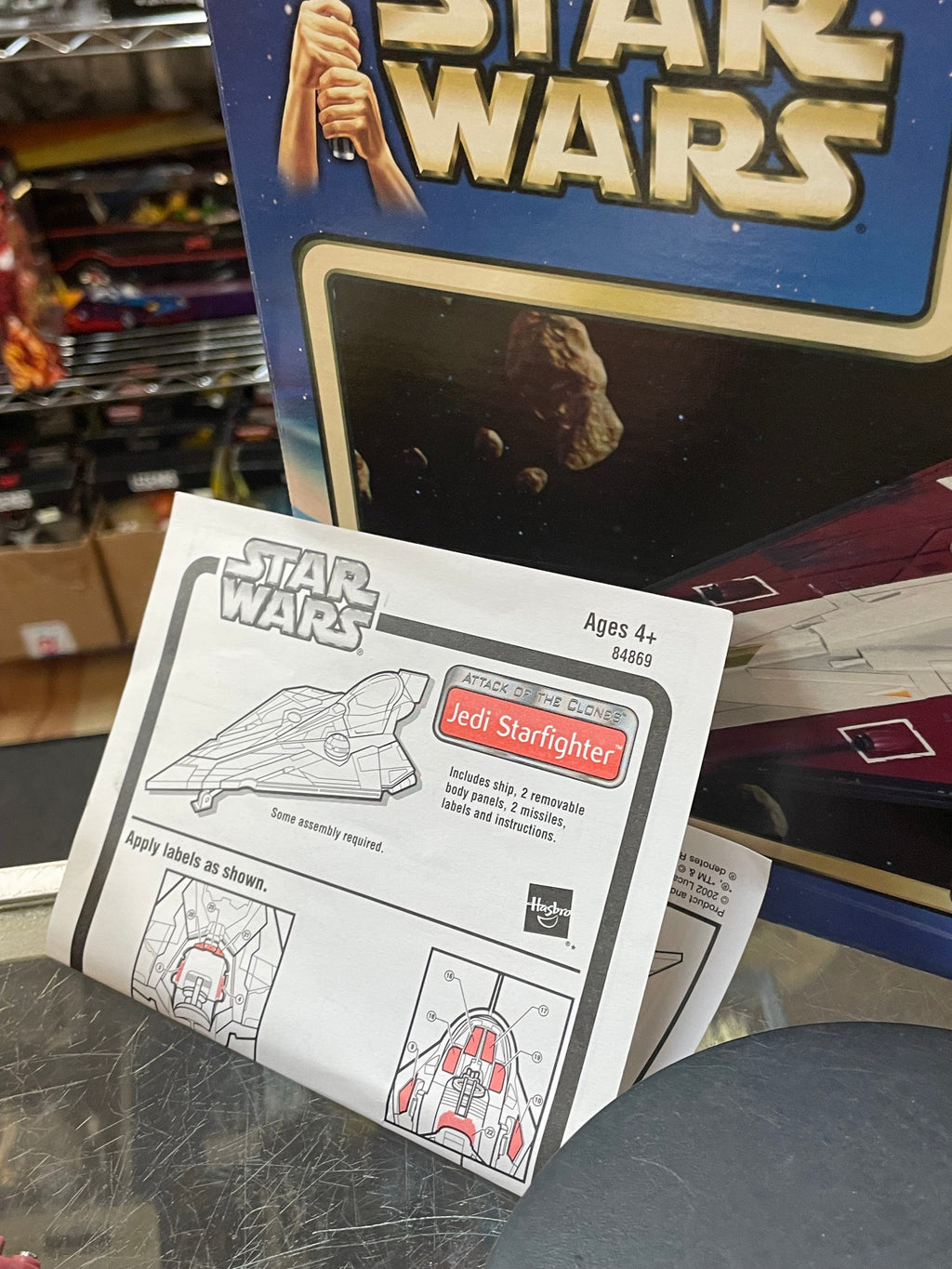 Obi Wan Jedi Starfighter (Vintage Star Wars, Hasbro) **COMPLETE** product image 12, provided for visual reference and
