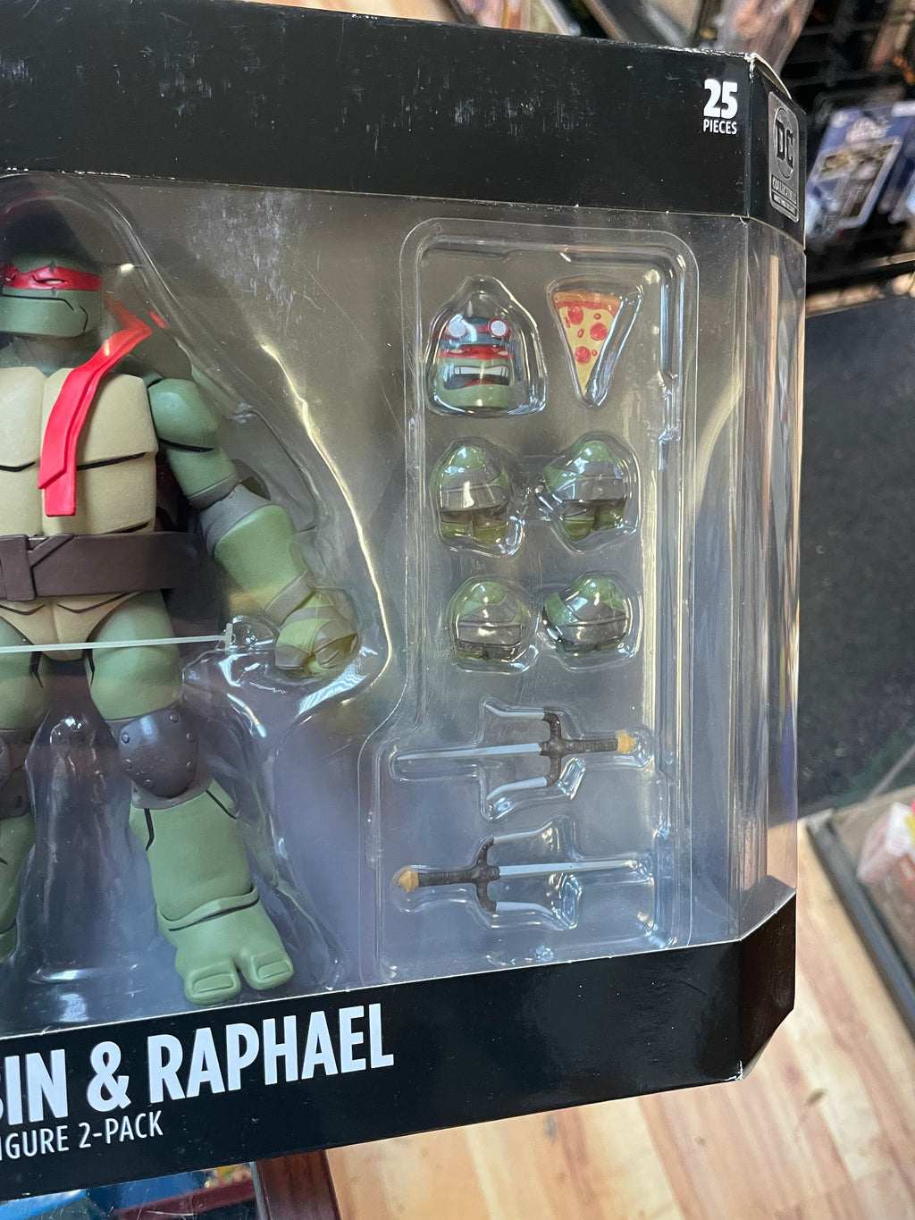 Robin & Raphael 2 Pack (Batman Vs Teenage Ninja Turtles, DC Collectibles) SEALED product image 6, provided for visual