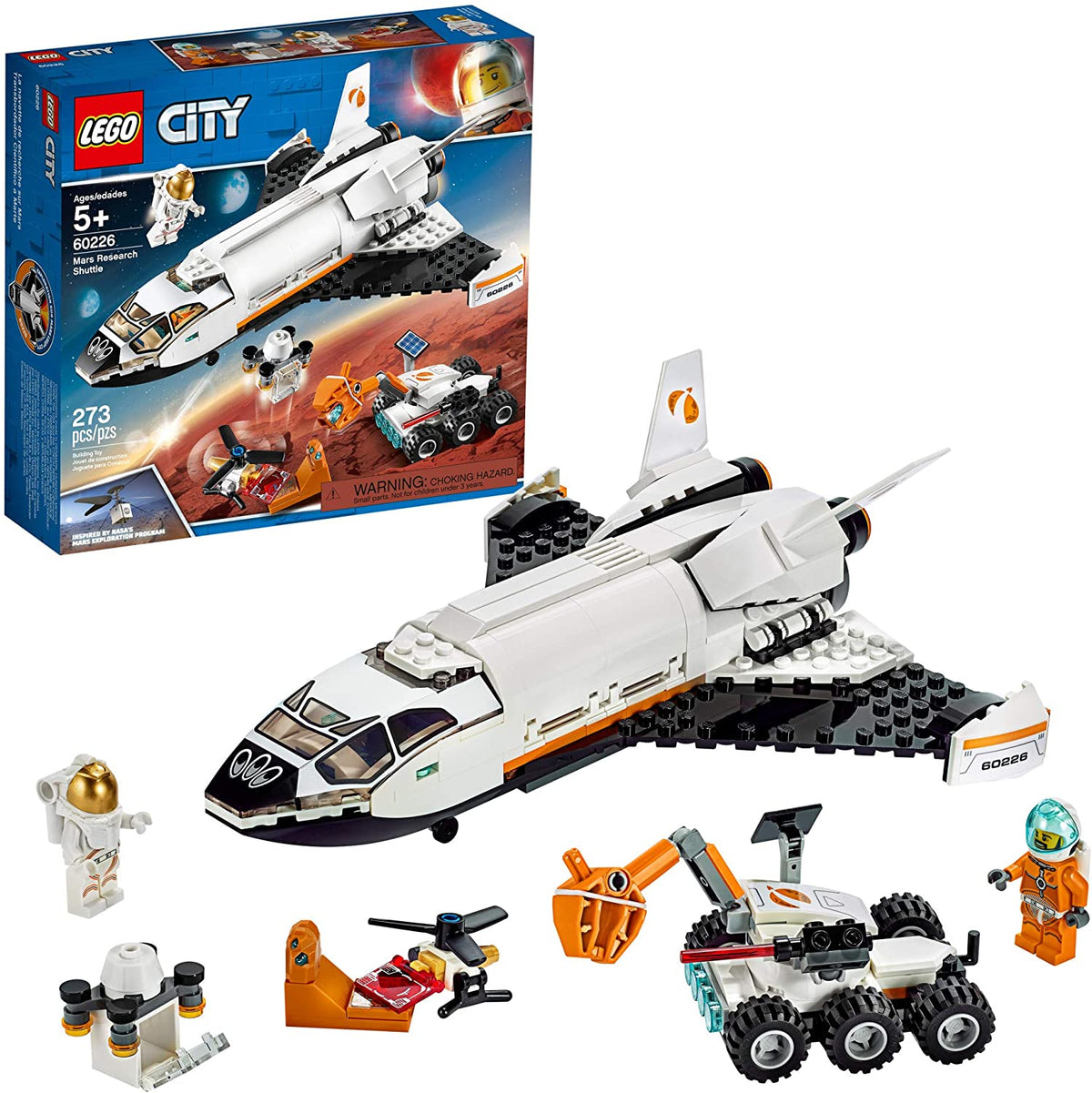 60226 City Space Mars Research Shuttle (Retired) (Certified Complete) product image 1, provided for visual reference and