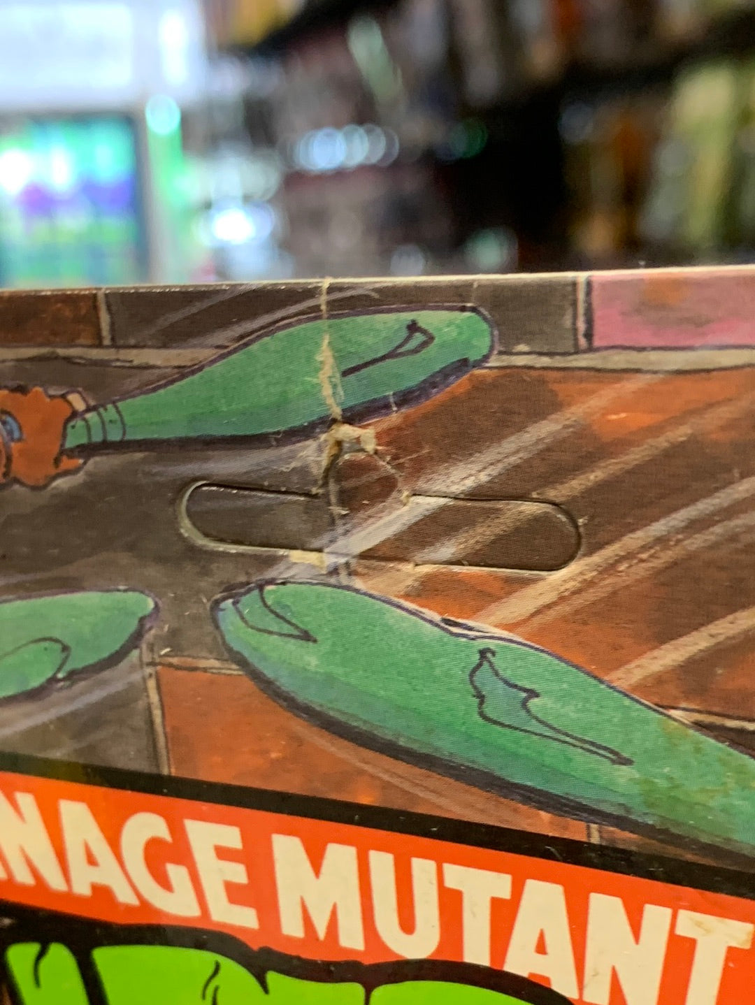 Caset Jones 19 Back 0085 (Vintage TMNT Ninja Turtles, Playmates) Sealed product image 10, provided for visual reference and