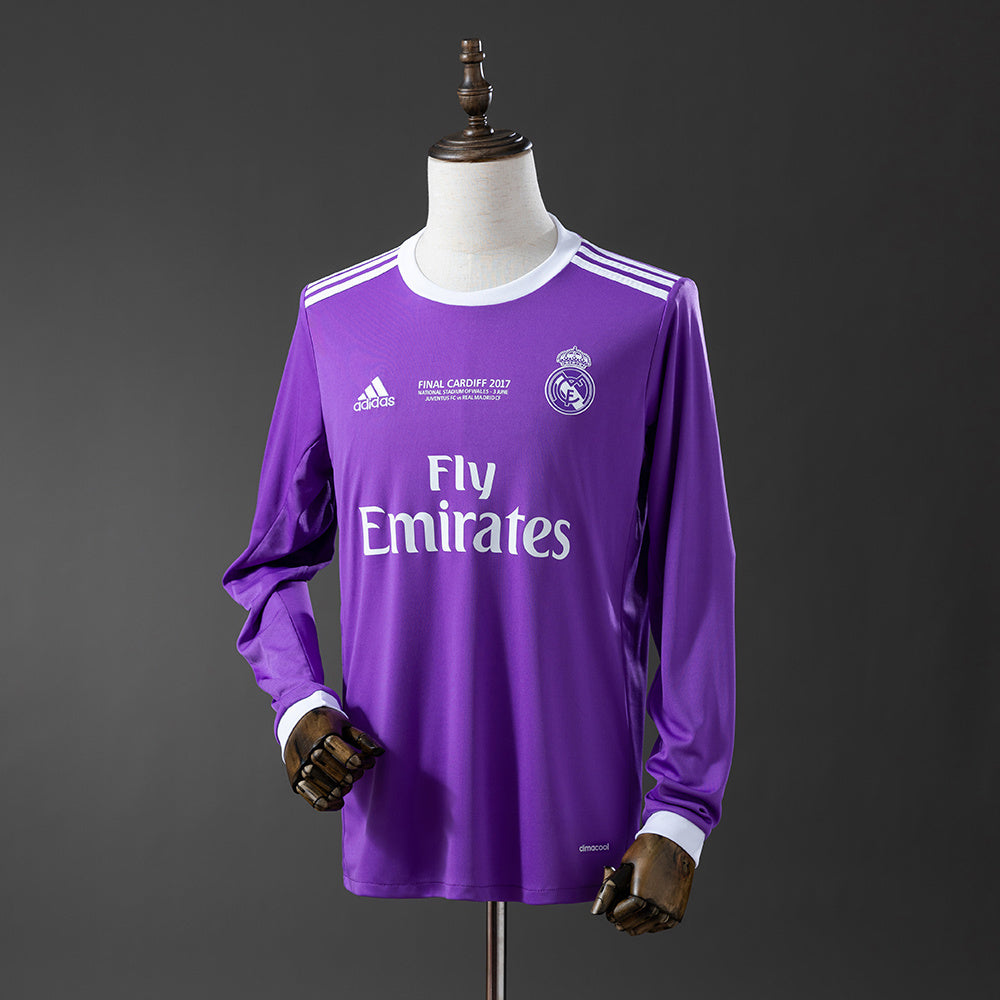 Real Madrid Jersey 2016/17 Away Retro Football Kit Long product image 1