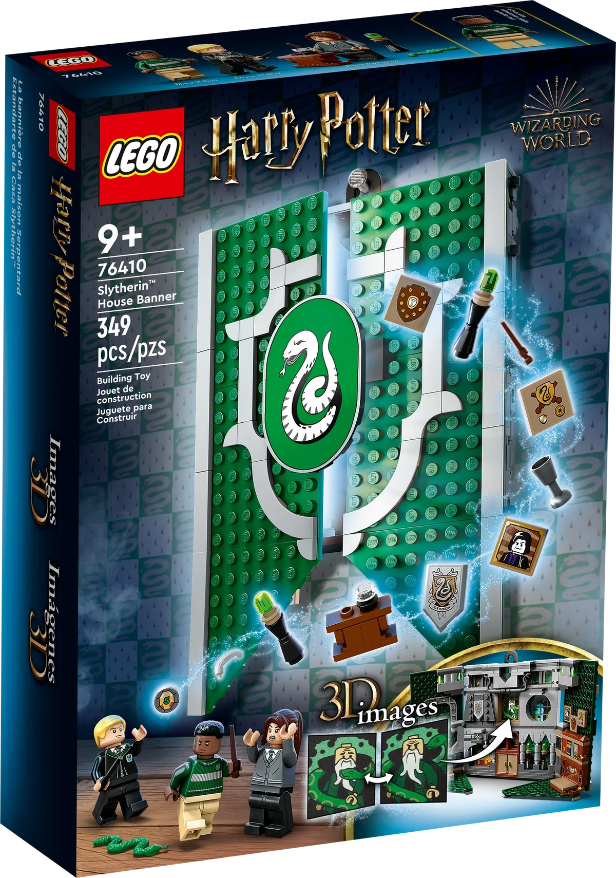 76410 Slytherin™ House Banner (Retired) (New Sealed) product image 1, provided for visual reference and product detail review