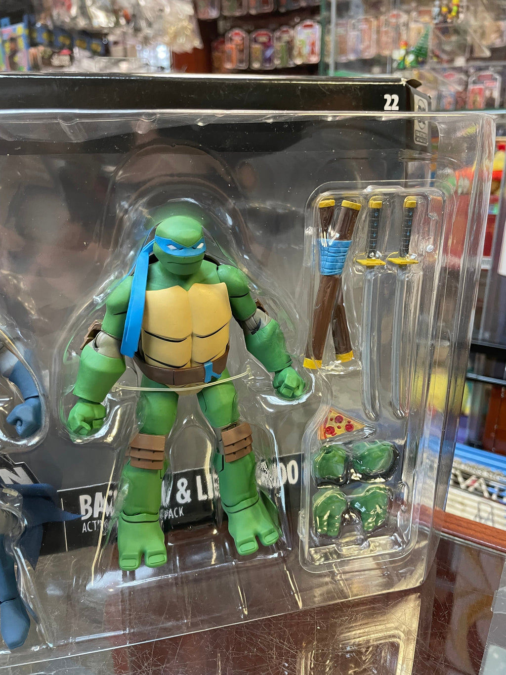 Batman & Leonardo 2 Pack (Batman Vs Teenage Ninja Turtles, DC Collectibles) NEW/OPEN product image 5, provided for visual