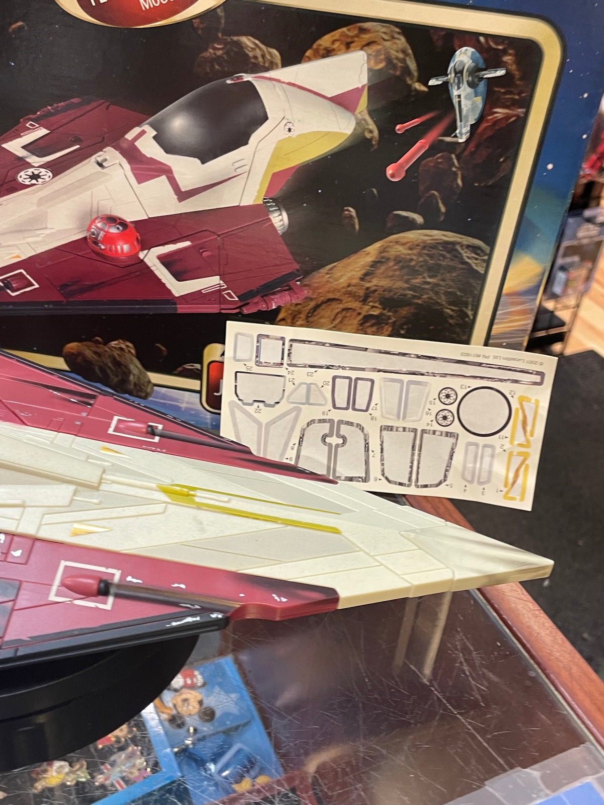 Obi Wan Jedi Starfighter (Vintage Star Wars, Hasbro) **COMPLETE** product image 3, provided for visual reference and product