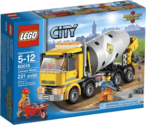 60018 City Cement Mixer (Retired) (New Sealed) product image 1, provided for visual reference and product detail review