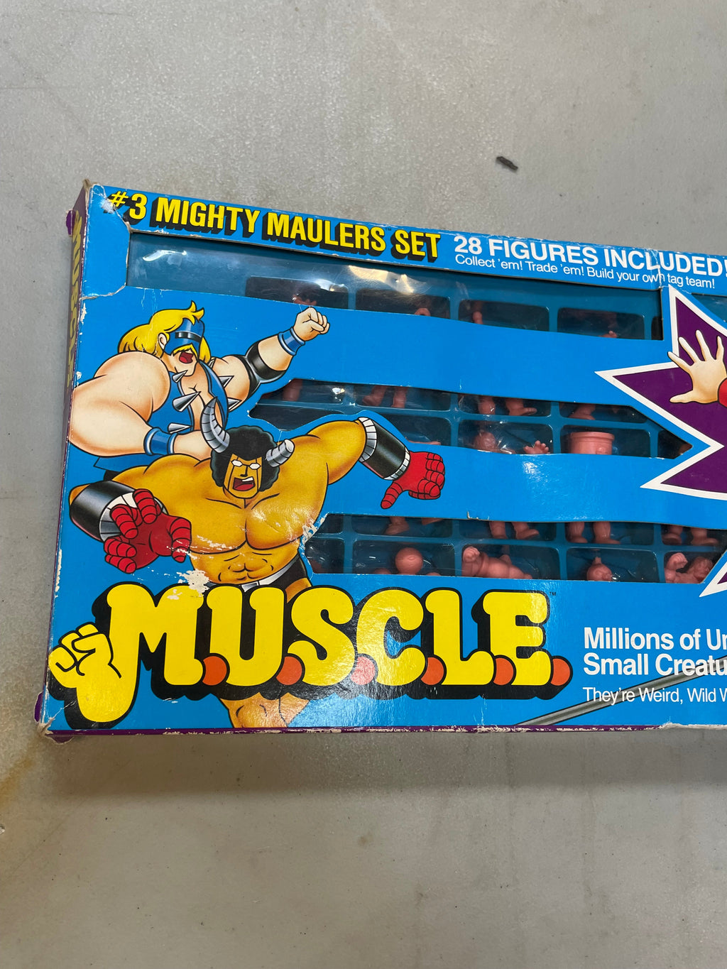 Mighty Maulers Set 3 #2649 (Vintage Muscle Men, Mattel) COMPLETE product image 8, provided for visual reference and product