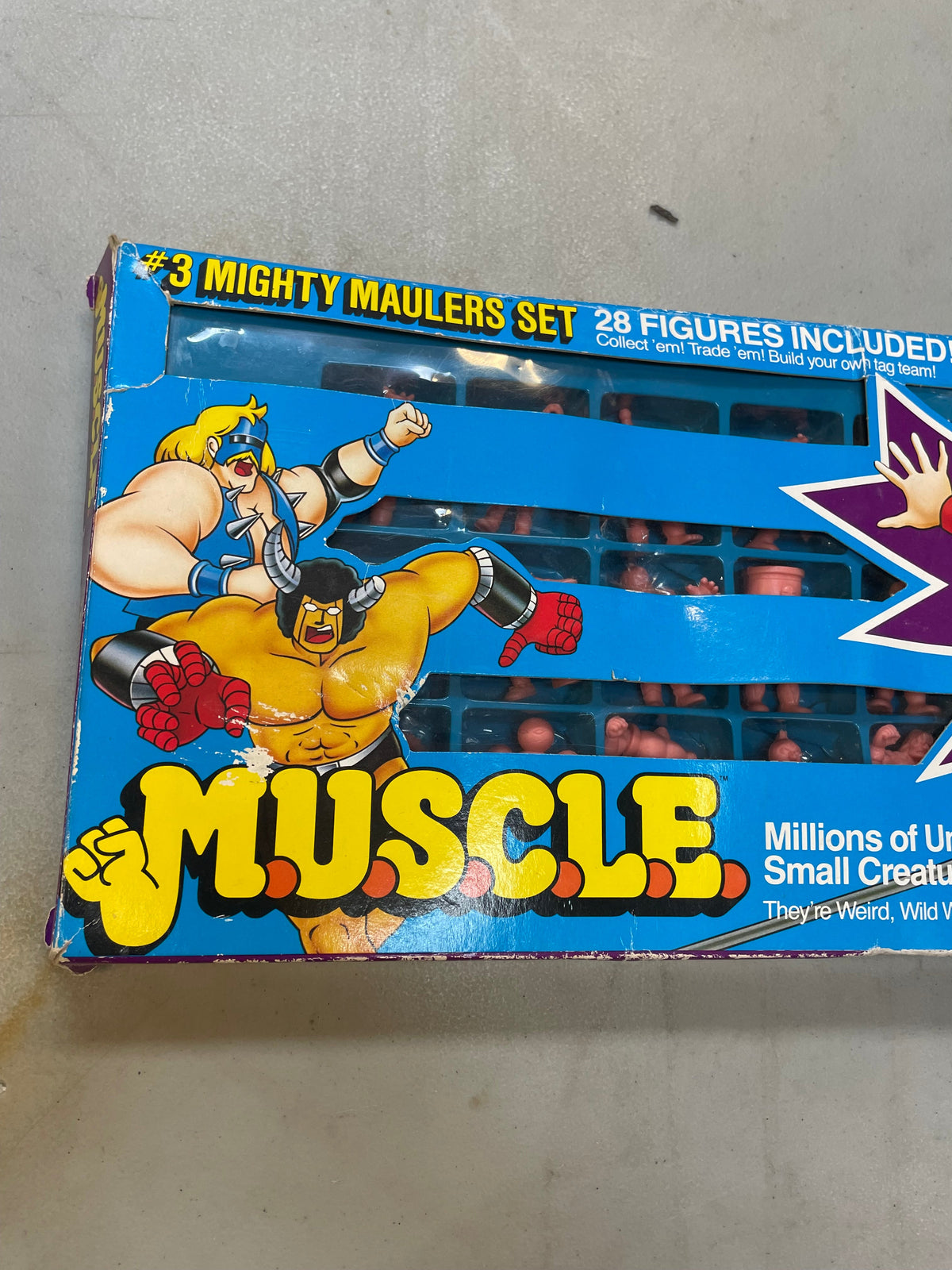 Mighty Maulers Set 3 #2649 (Vintage Muscle Men, Mattel) COMPLETE product image 8, provided for visual reference and product