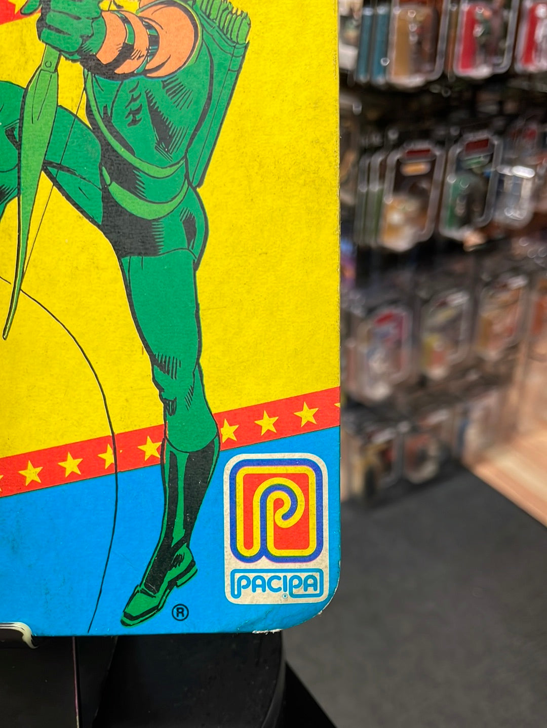 Super Amigos Green Arrow (Vintage Super Powers, Argentina Pacipa) Sealed product image 7, provided for visual reference and