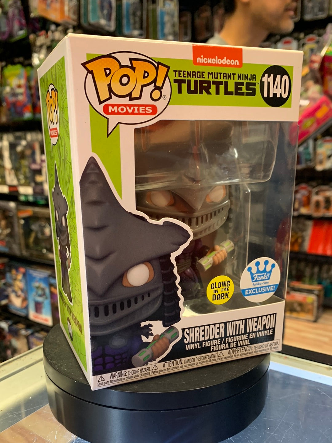 Shredder woth Weapon GITD #1140 (Funko Pop! TMNT Ninja Turtles) product image 3, provided for visual reference and product