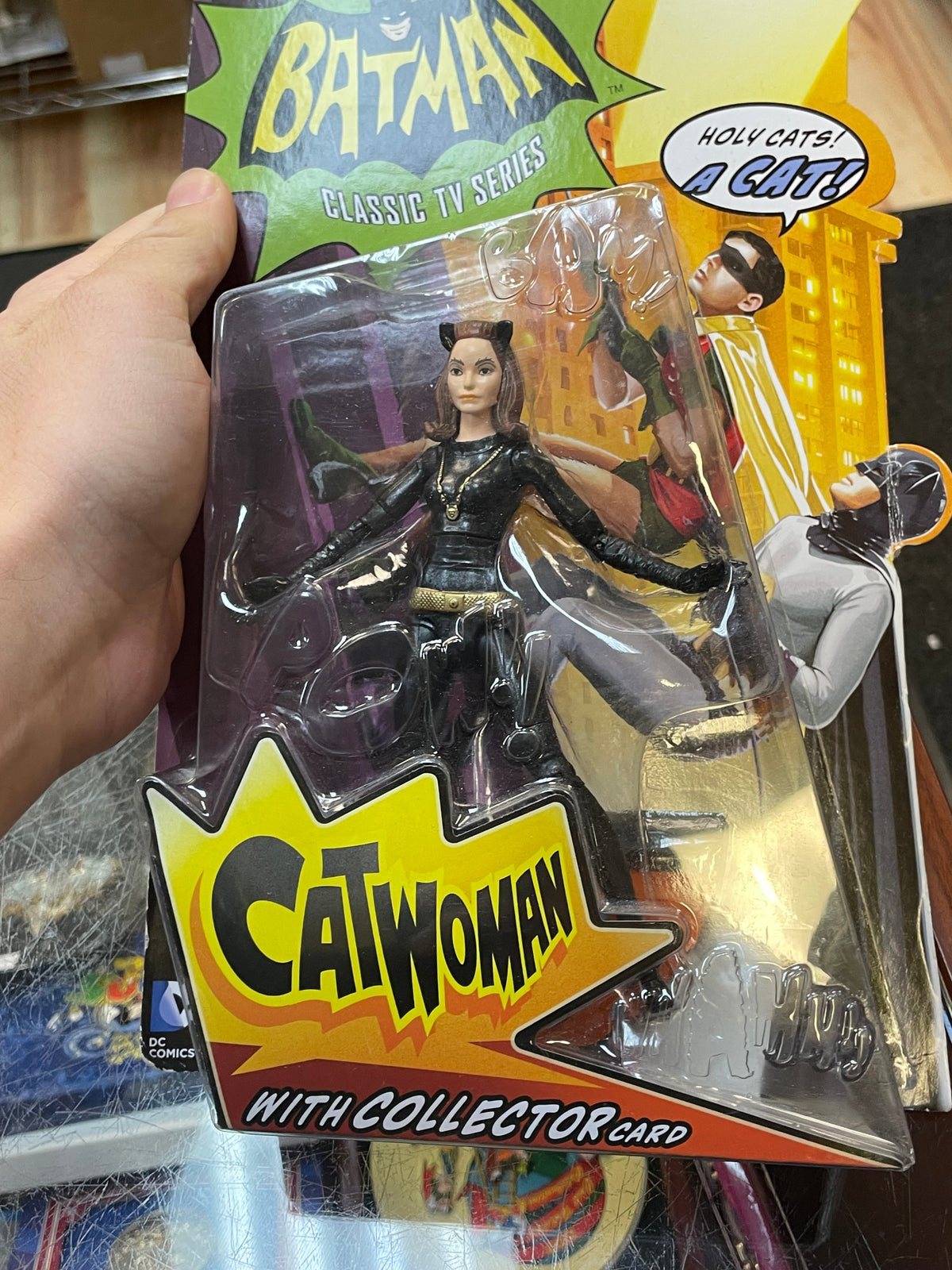 Catwoman With Collector Card (Batman Classic Series, DC Mattel) NEW/OPEN product image 3, provided for visual reference and