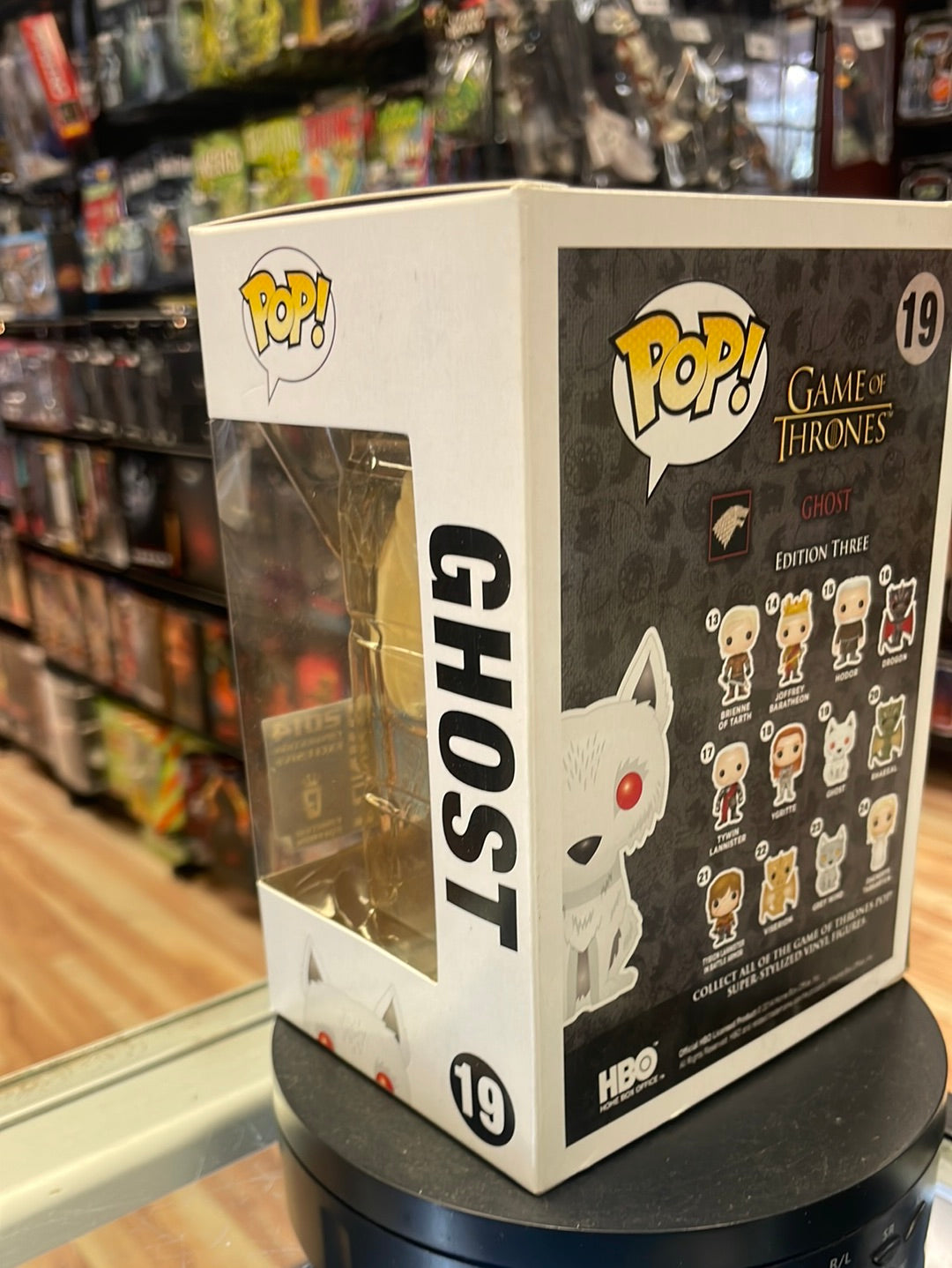 Flocked Ghost 19 Exclusive (Funko Pop! Game of Thrones) product image 5, provided for visual reference and product detail