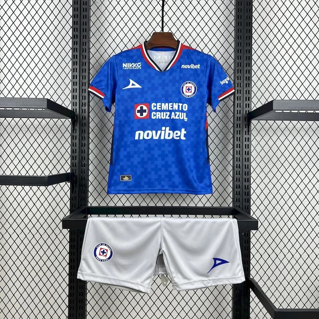 Kids Cruz Azul Jersey 25/26 Home Football Kit Soccer product image 1