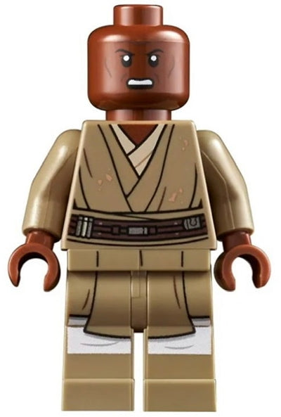 SW1165 Mace Windu (Dark Tan Legs, Open Mouth) product image 1, provided for visual reference and product detail review