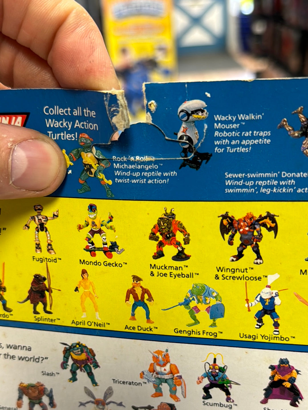 Triceraton 10030 (Vintage TMNT NInja Turtles, Playmates) Sealed product image 11, provided for visual reference and product