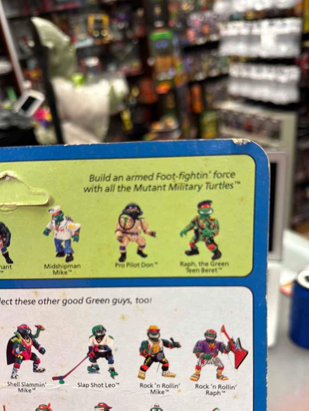Raph the Green Beret 0124 (Vintage TMNT Ninja Turtles, Playmates) Sealed product image 14, provided for visual reference and