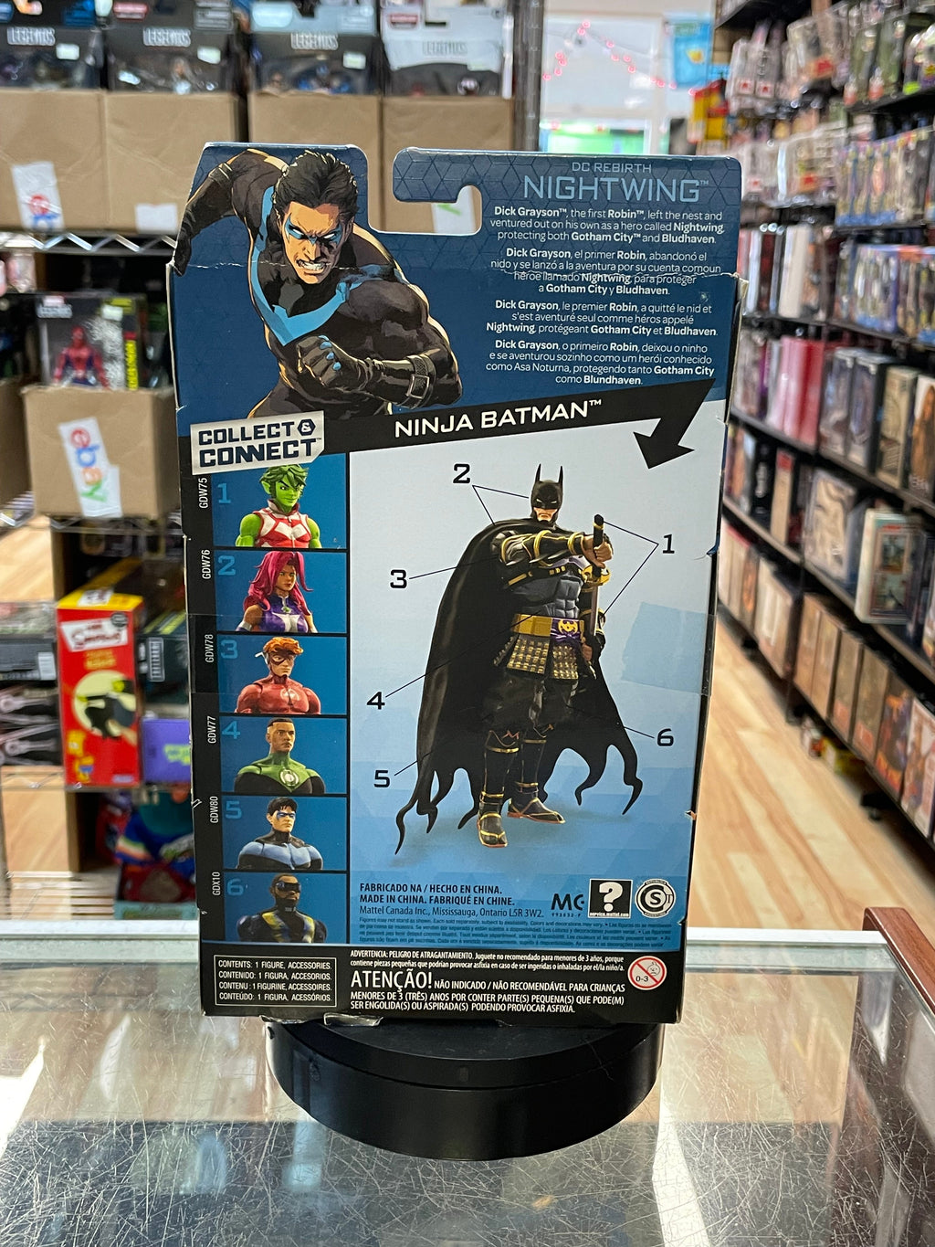 Nightwing -BAF Ninja Batman- (DC Multiverse, Mattel) **SEALED** product image 2, provided for visual reference and product