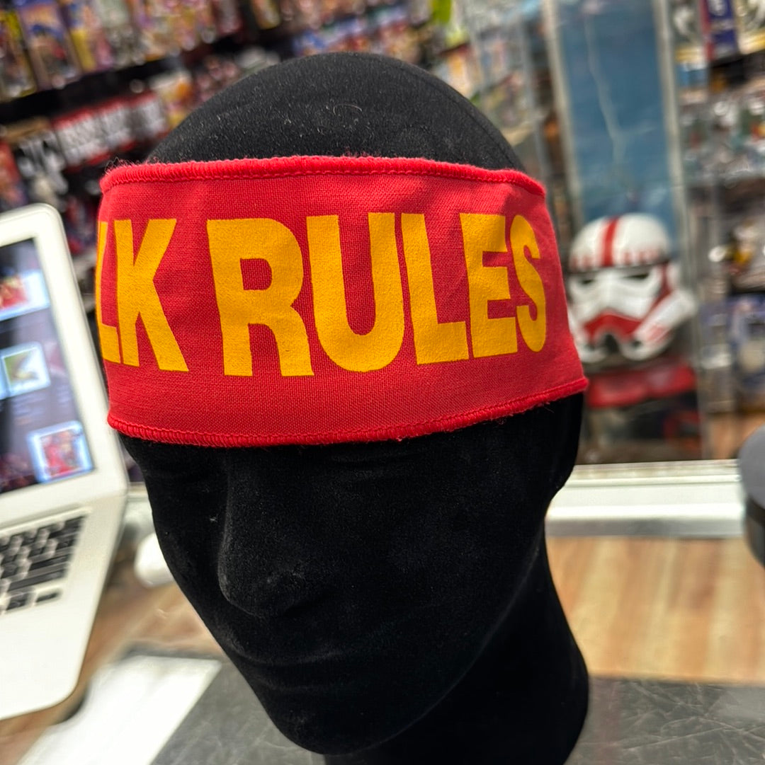 Hulk Hogan Hulk Rules Bandana 36” (Vintage WWF WWE, Titan Sports) product image 8, provided for visual reference and product