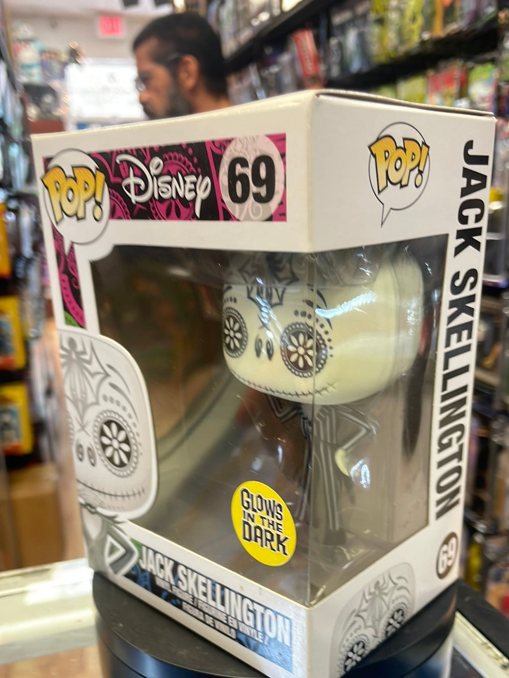 Day of the Dead Jack Skellington Large GITD 69 (Funko Pop! Disney NBC) product image 6, provided for visual reference and