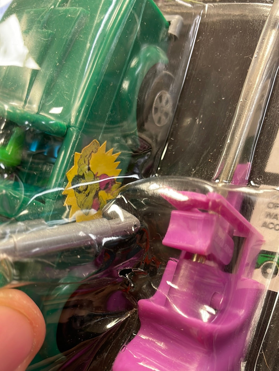 Incredible Hulk Van Zoom Power Ejector (Vintage Marvel 1979, AHI) Sealed product image 9, provided for visual reference and