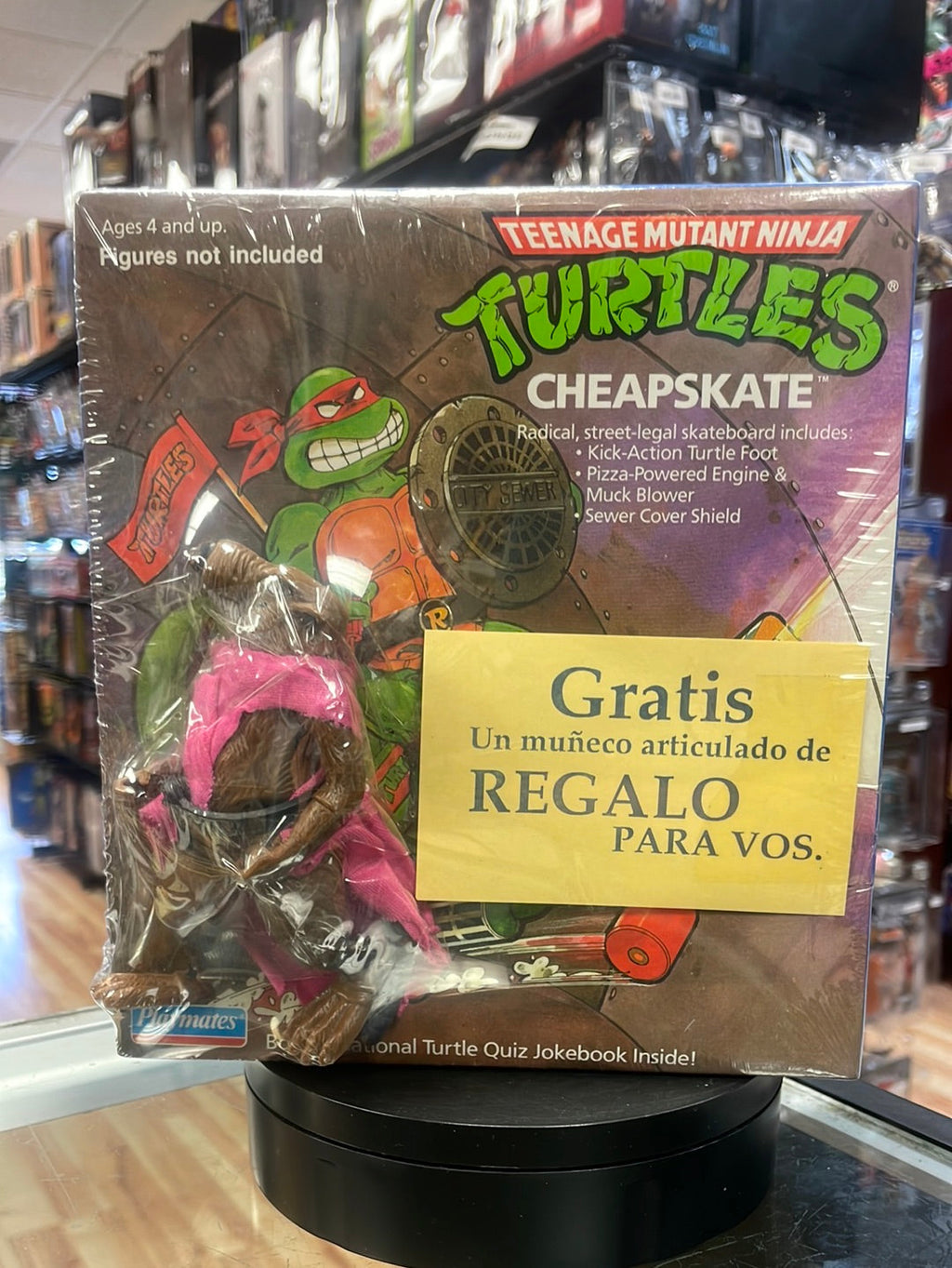 Argentinian Cheapskate with Splinter (Vintage TMNT Ninja Turtles, Playmates) product image 1, provided for visual reference