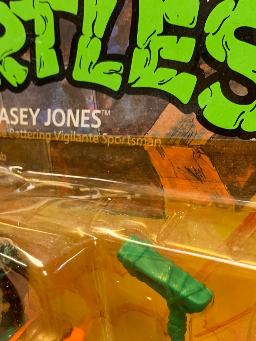 Caset Jones 19 Back 0085 (Vintage TMNT Ninja Turtles, Playmates) Sealed product image 9, provided for visual reference and