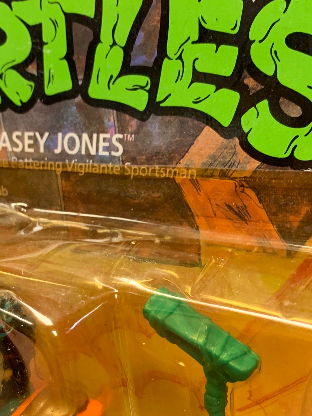 Caset Jones 19 Back 0085 (Vintage TMNT Ninja Turtles, Playmates) Sealed product image 9, provided for visual reference and