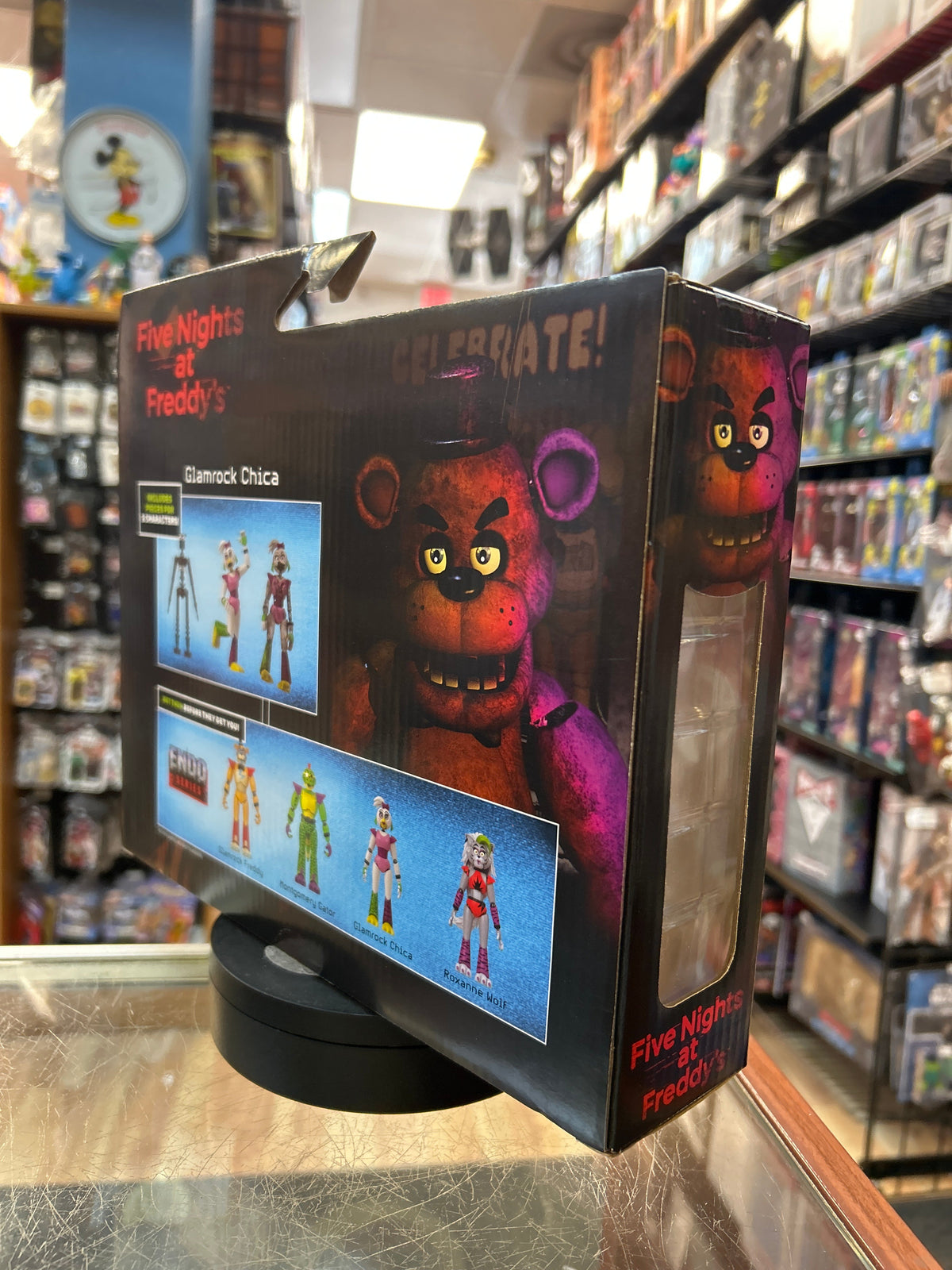 Glamrock Chica & Shattered Glamrock Chica (FNAF, JazWares) **COMPLETE** product image 3, provided for visual reference and