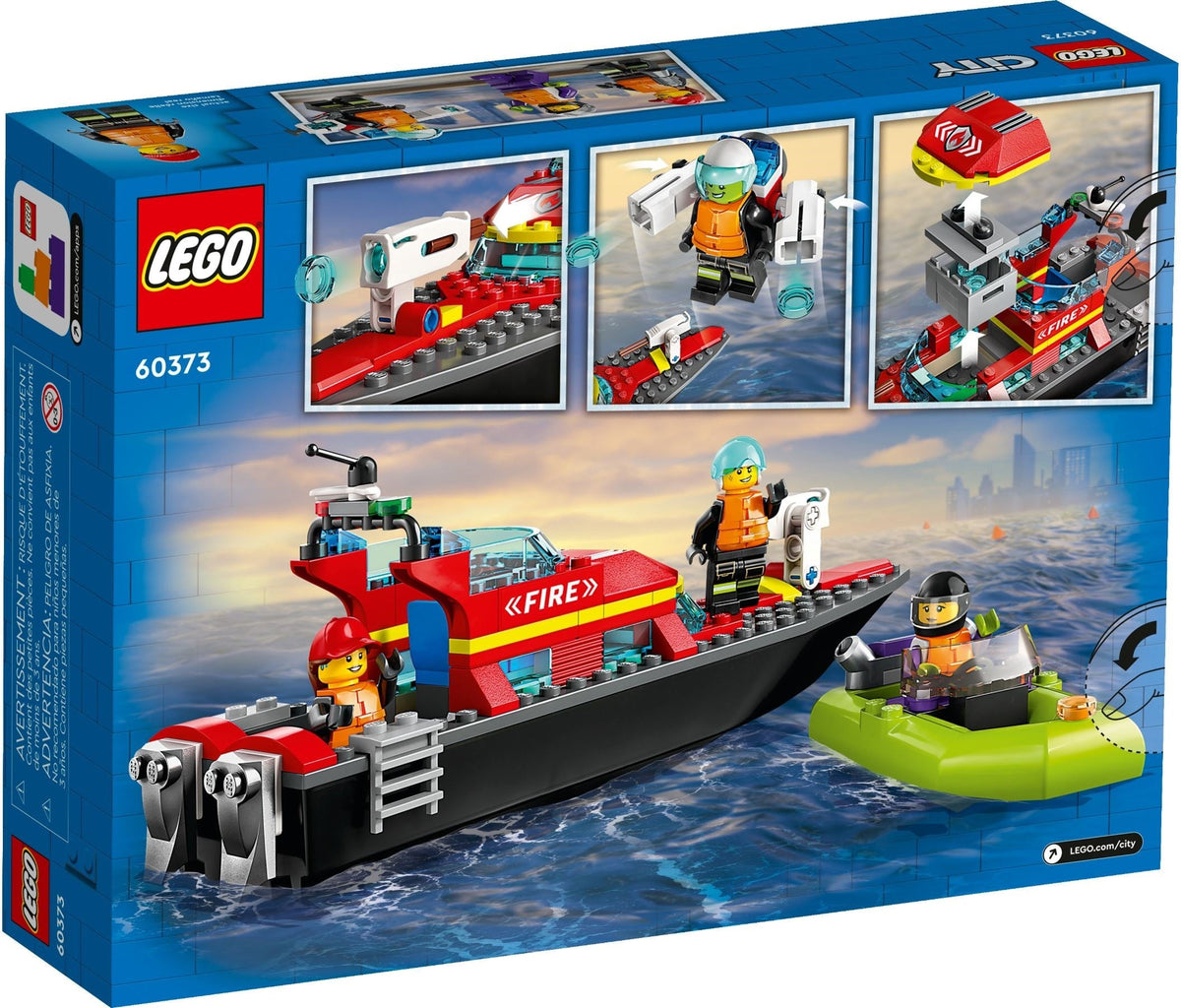 60373 Fire Rescue Boat product image 3, provided for visual reference and product detail review