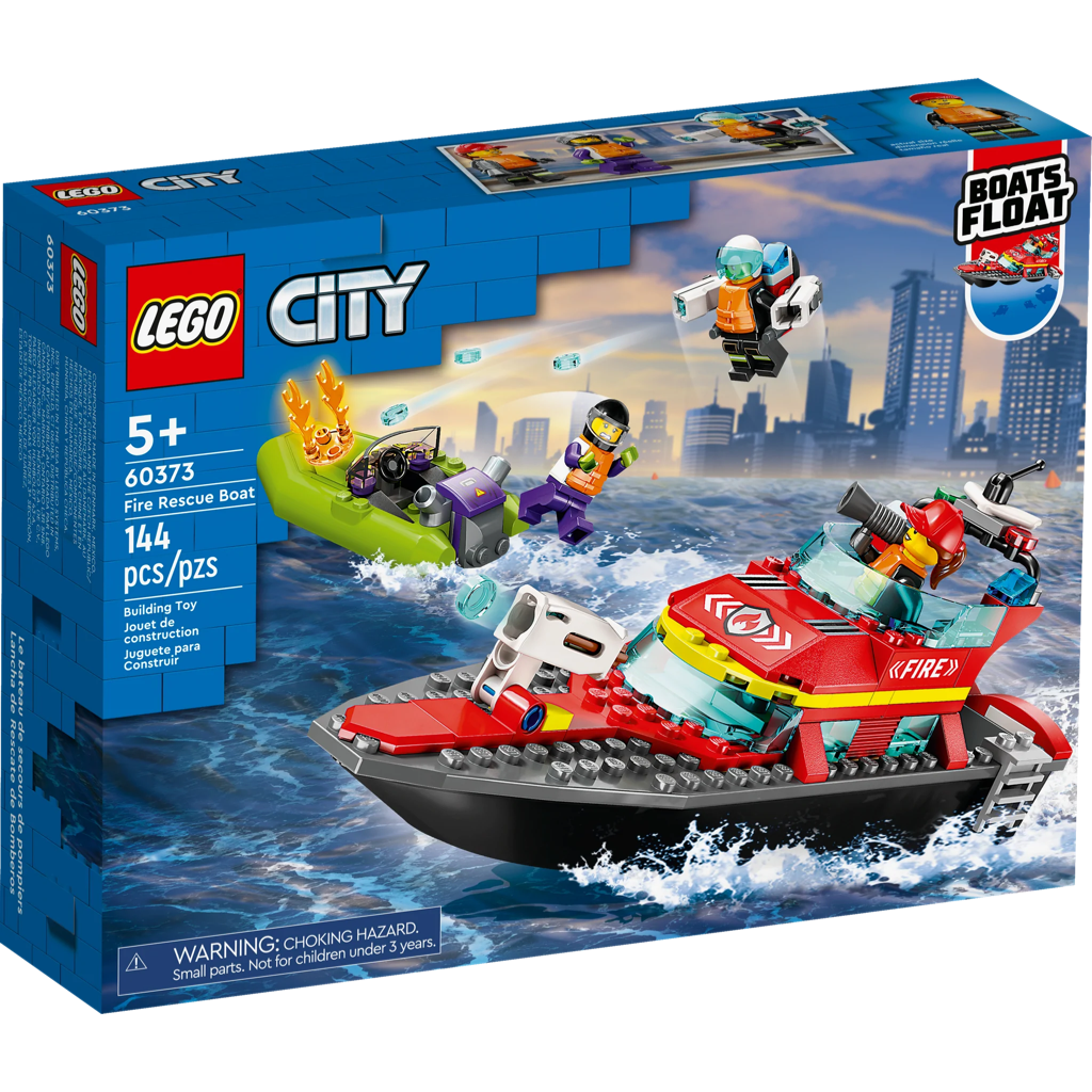 60373 Fire Rescue Boat product image 1, provided for visual reference and product detail review