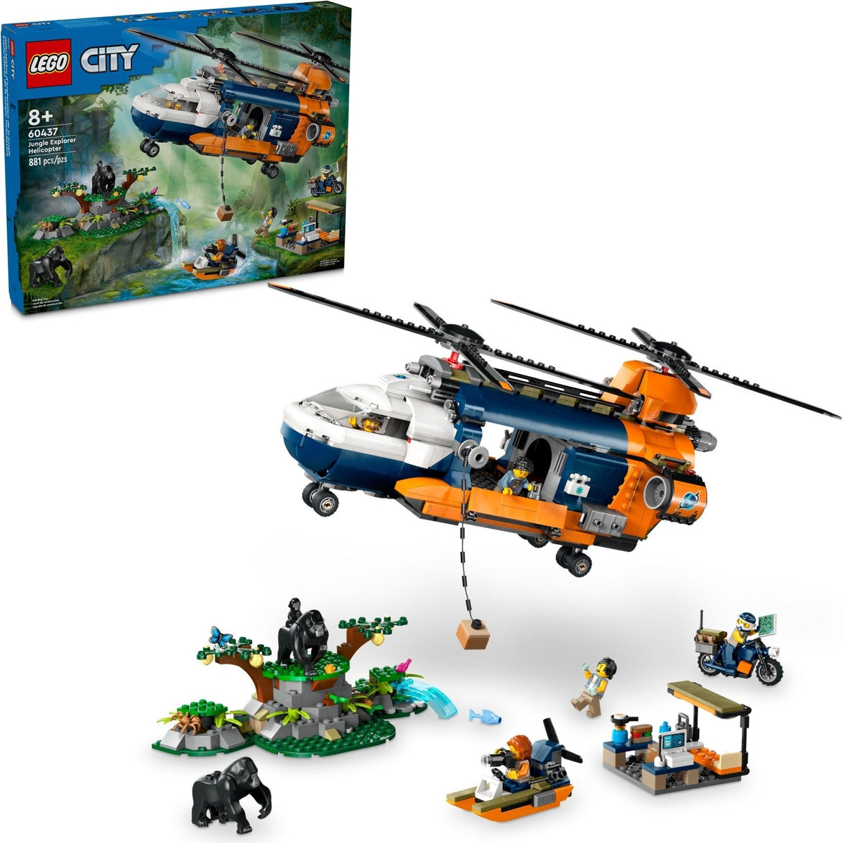 60437 Jungle Explorer Helicopter at Base Camp product image 1, provided for visual reference and product detail review