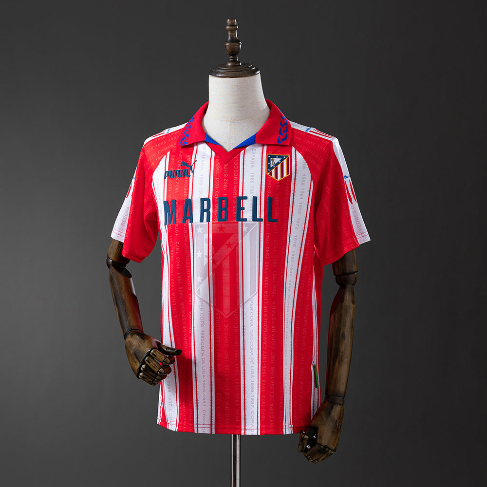 Atletico Madrid Jersey 1995-96 Home Retro Football Kit product image 1
