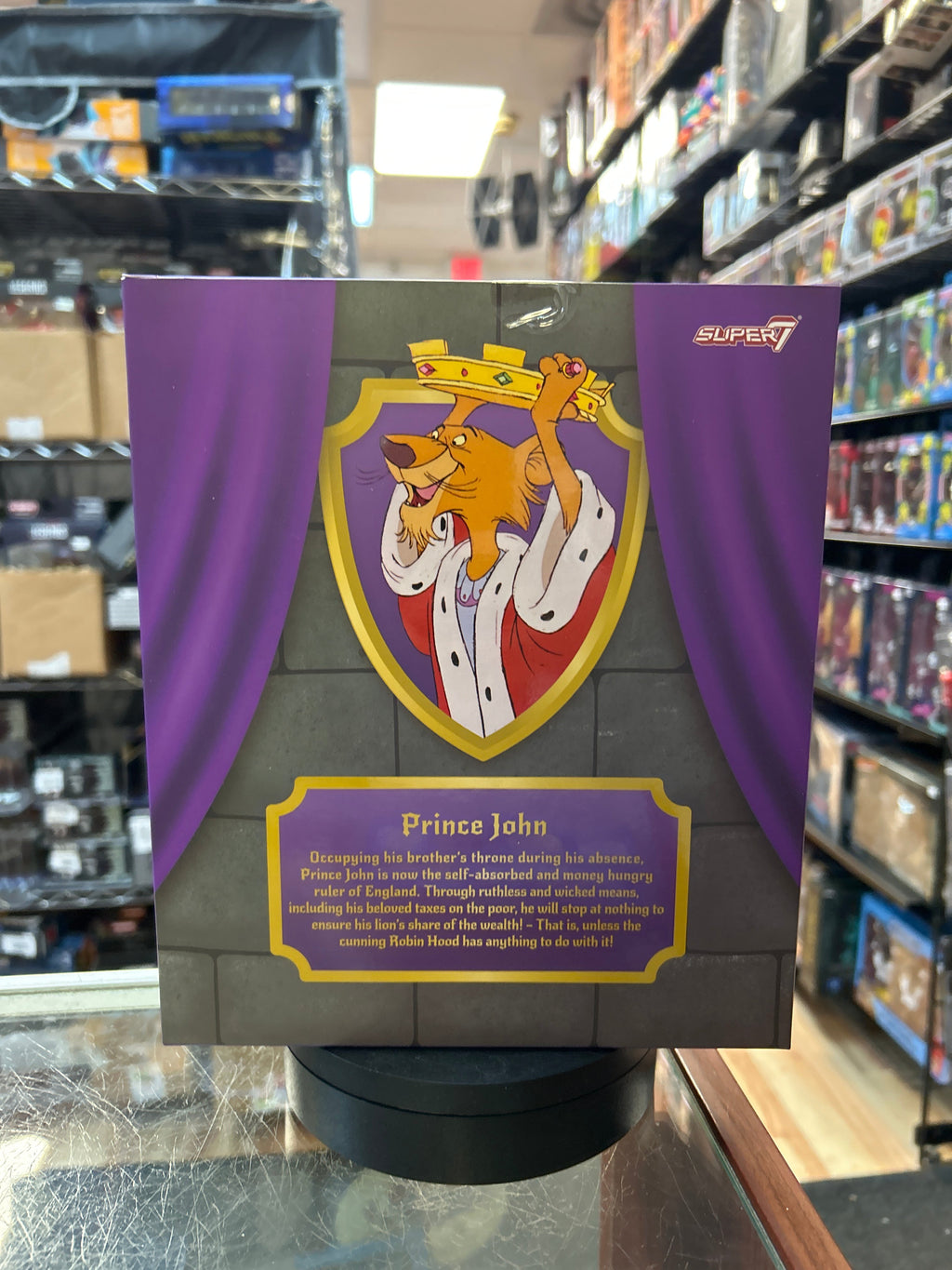 Prince John (Disney Robin Hood Ultimates, Super7) **SEALED** product image 4, provided for visual reference and product
