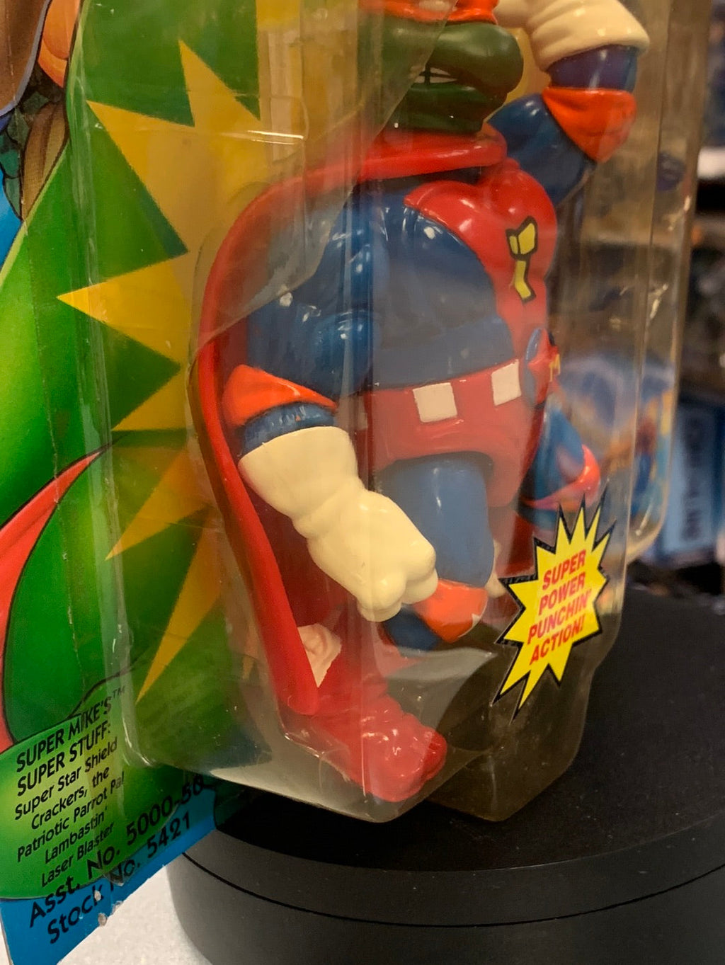 Sewer Heroes Super Mike 0091 (Vintage TMNT Ninja Turtles, Playmates) Sealed product image 9, provided for visual reference