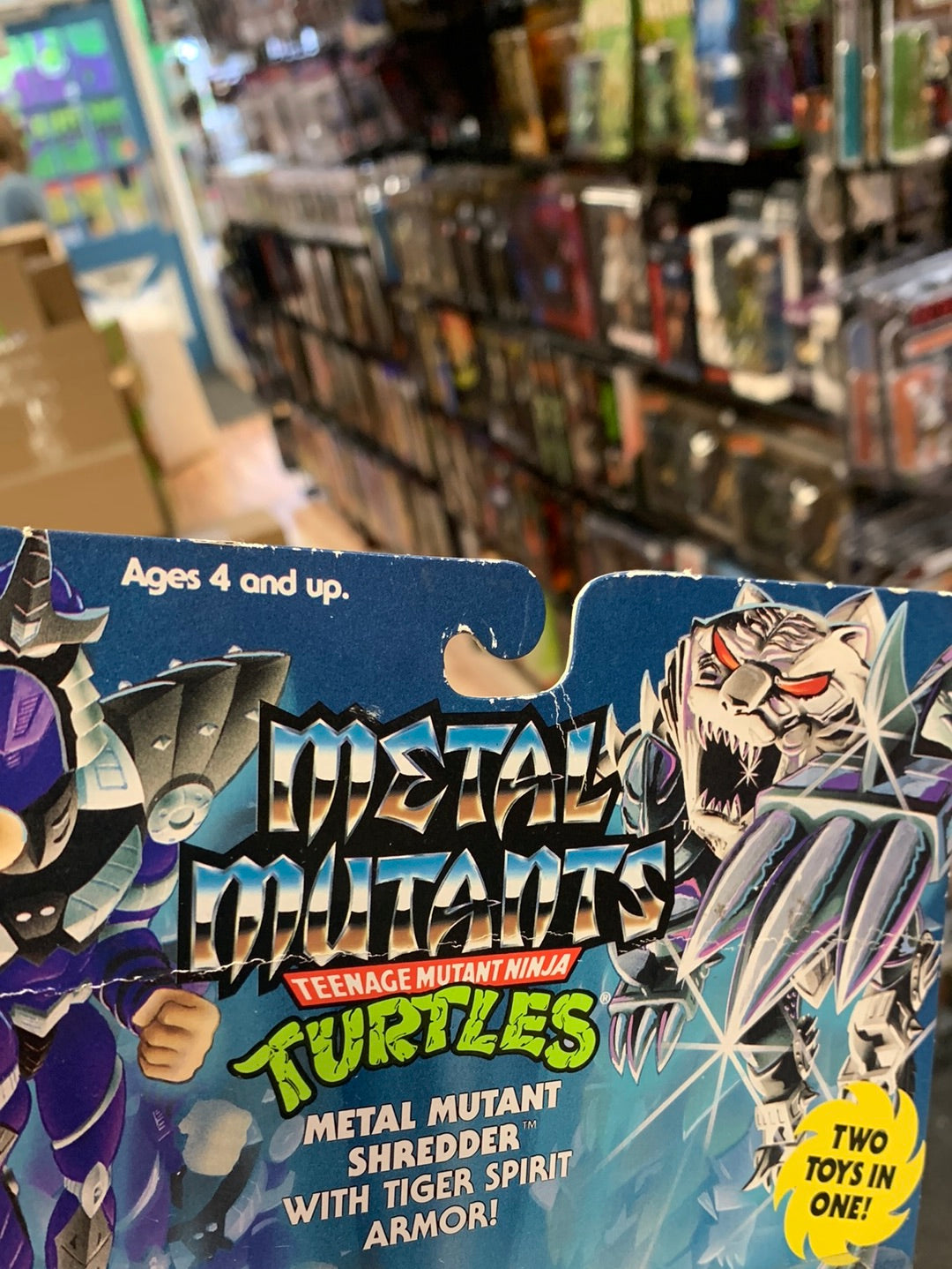 Metal Mutant Shredder 0110 (Vintage TMNT Ninja Turtles, Playmates) Sealed product image 11, provided for visual reference