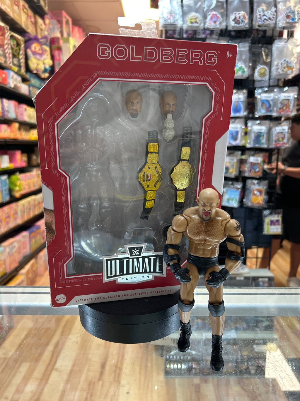 Goldberg -Takeover- (WWE Ultimate Edition, Mattel) *COMPLETE* product image 1, provided for visual reference and product