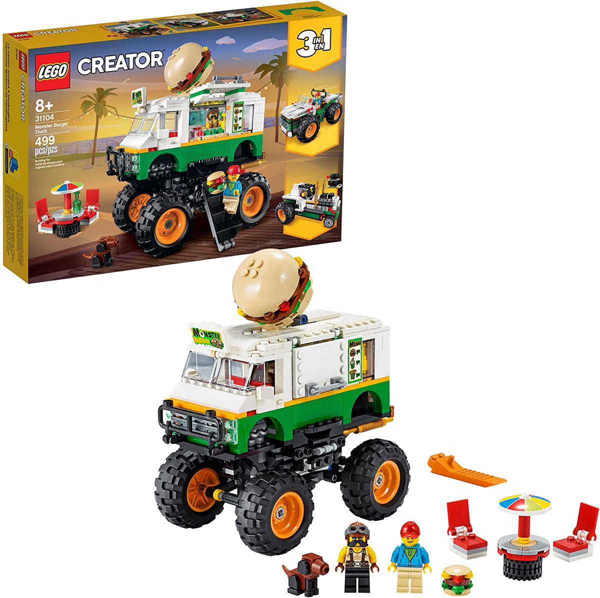 31104 Monster Burger Truck product image 1, provided for visual reference and product detail review