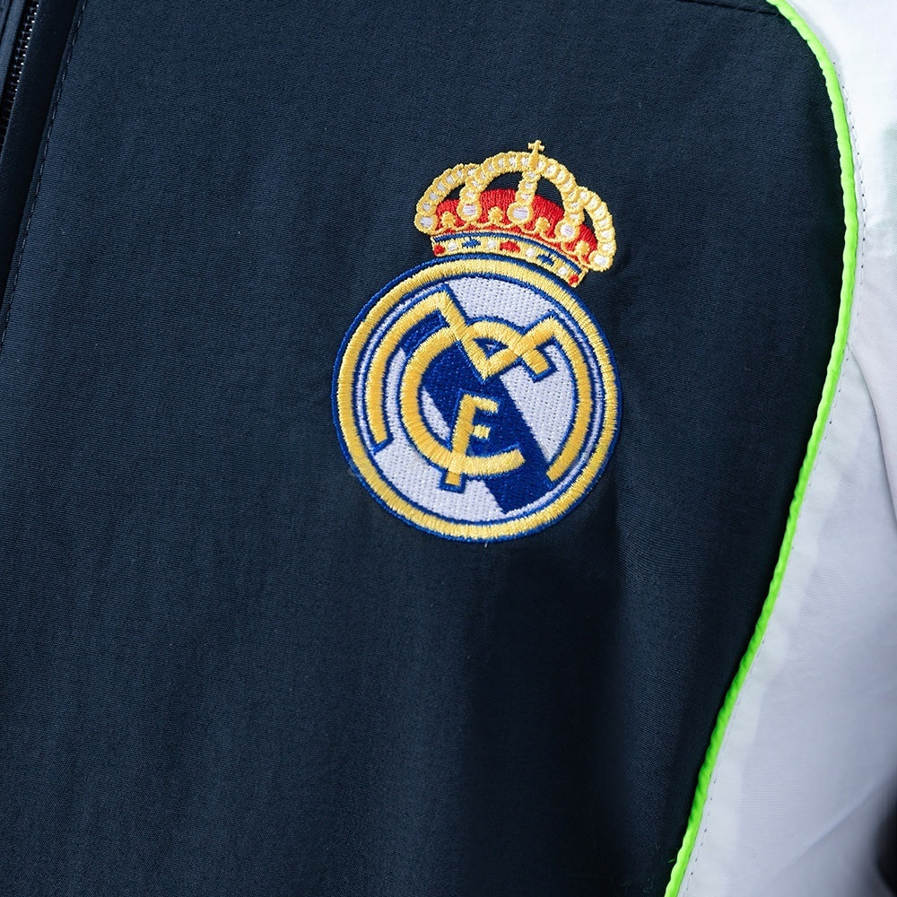 Real Madrid Windbreaker 2025-26 Navy Blue & White Football product image 7