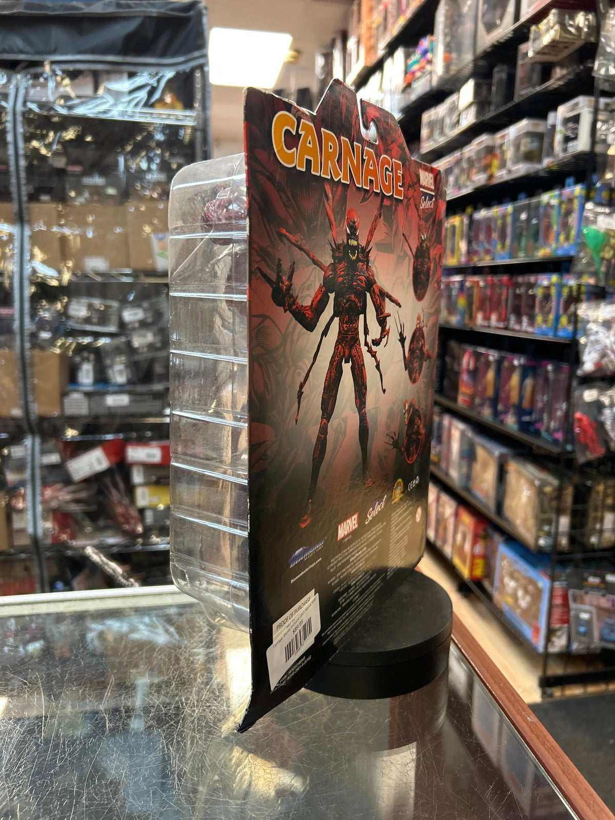 Carnage -Disney Exclusive- (DST, Marvel Select) **SEALED** product image 5, provided for visual reference and product detail