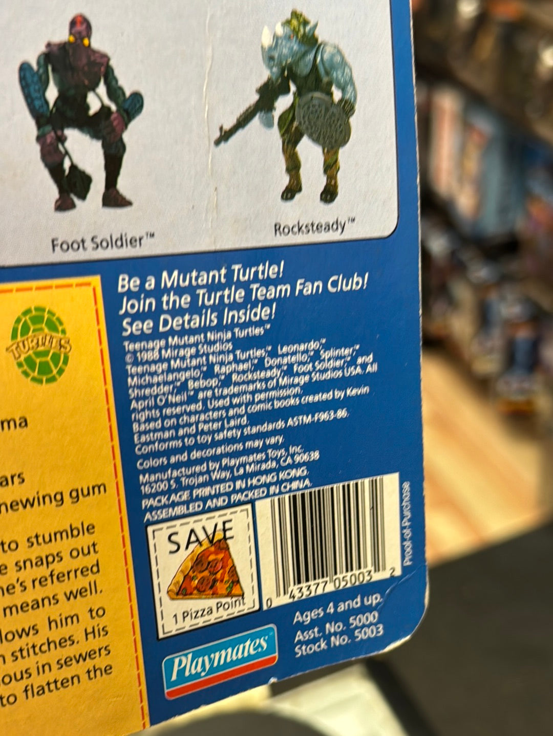Soft Head 10 Back Rapahel 0117 (Vintage TMNT Ninja Turtles, Playmates) Sealed product image 15, provided for visual