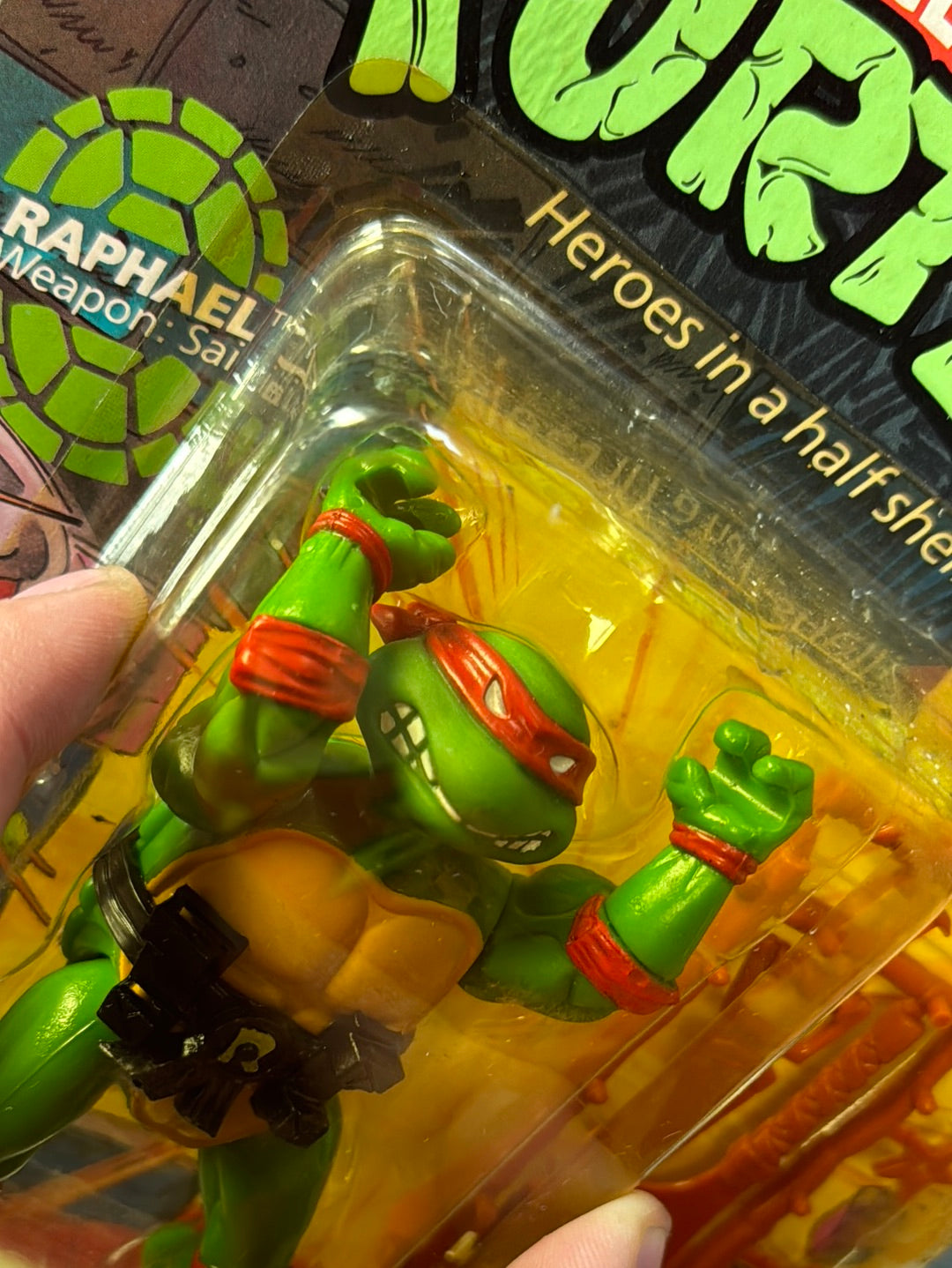 Soft Head 10 Back Rapahel 0117 (Vintage TMNT Ninja Turtles, Playmates) Sealed product image 19, provided for visual