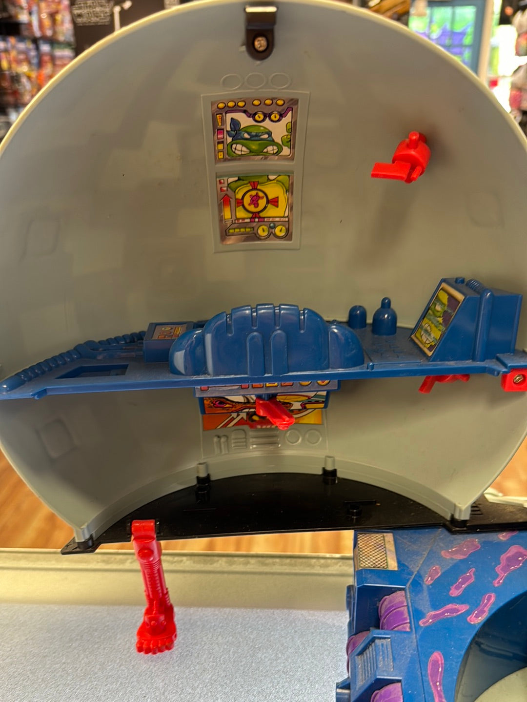 Technodrome 0200 (Vintage TMNT NInja Turtles, Playmates) Complete product image 2, provided for visual reference and product