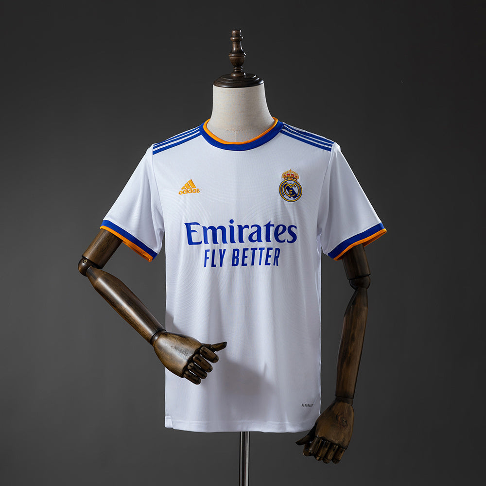 Real Madrid Home Jersey 2021-22 Retro Football Kit Soccer product image 1