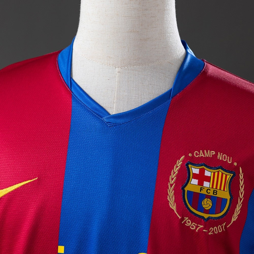 Barcelona Jersey 2007/08 Home Retro Football Kit product image 7