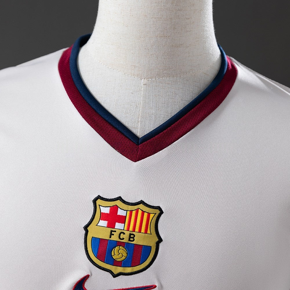 Barcelona Jersey 1998-01 Away Retro Football Kit Long product image 5