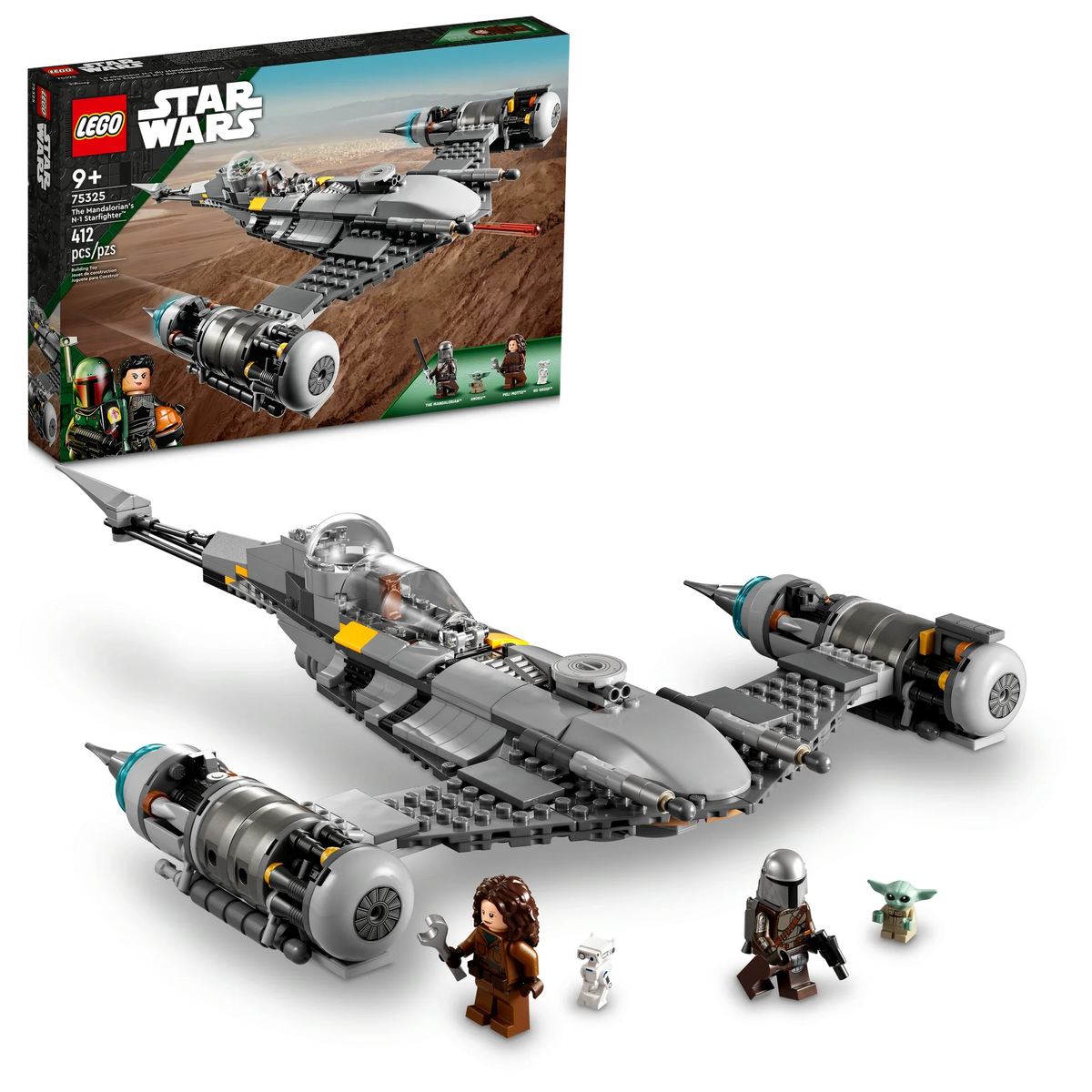 75325 The Mandalorian’s N-1 Starfighter™ product image 1, provided for visual reference and product detail review