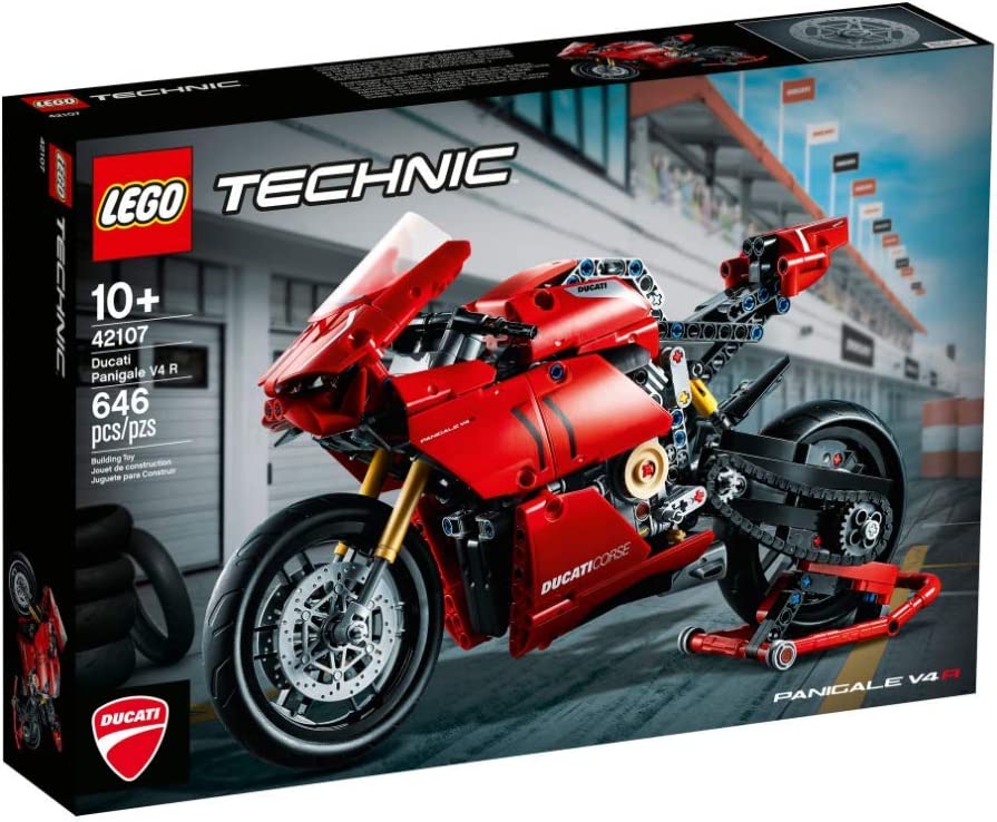 42107 Technic: Ducati Panigale V4 R (Certified Complete) (Retired) product image 1, provided for visual reference and