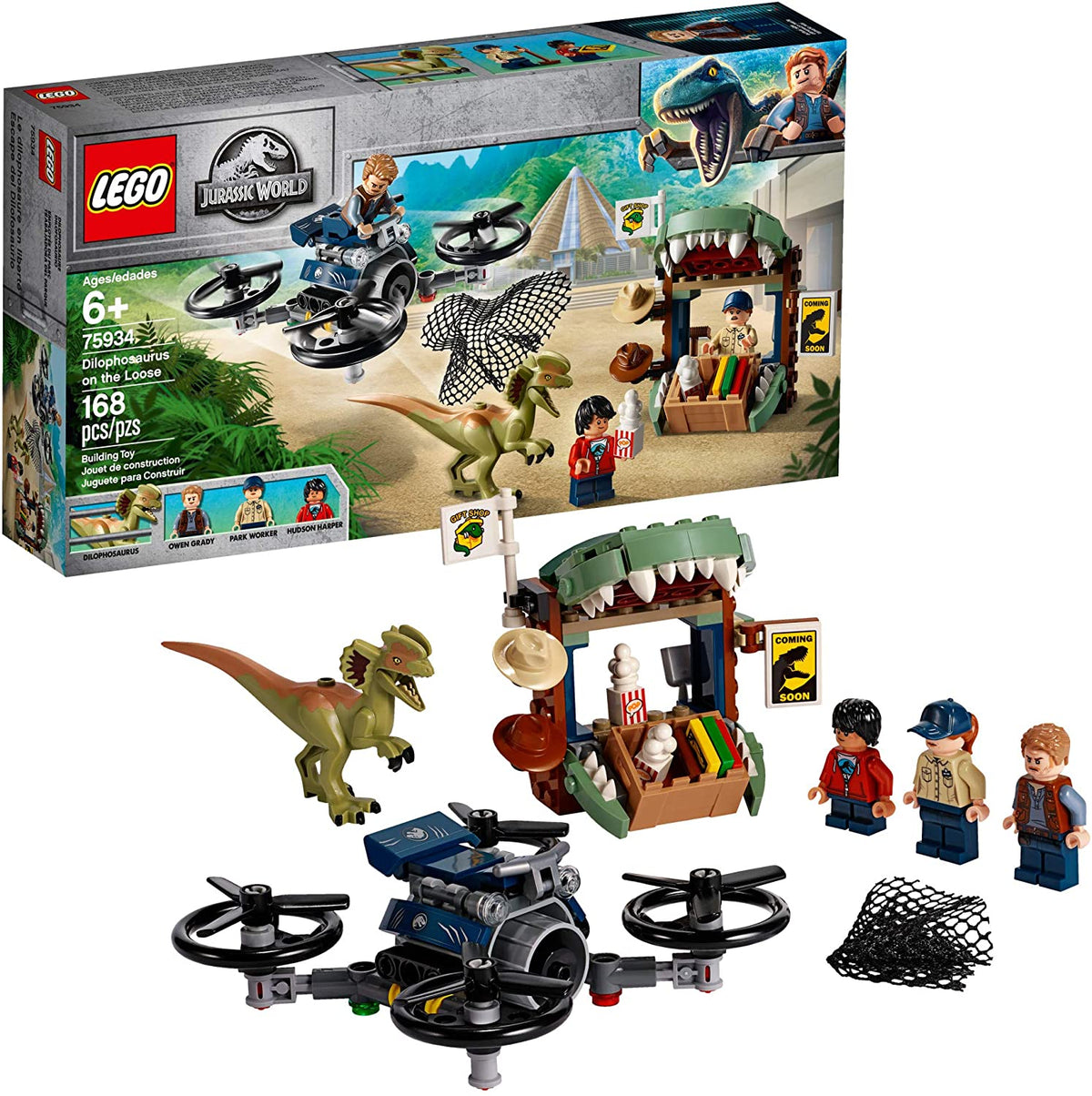 75934 Dilophosaurus on The Loose (Certified Complete) (Retired) product image 1, provided for visual reference and product