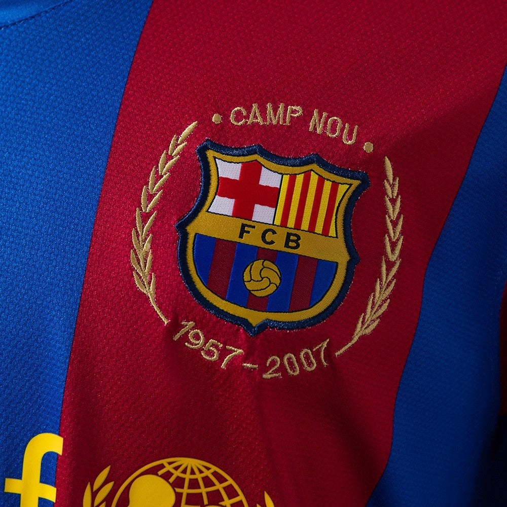 Barcelona Jersey 2007/08 Home Retro Football Kit product image 5