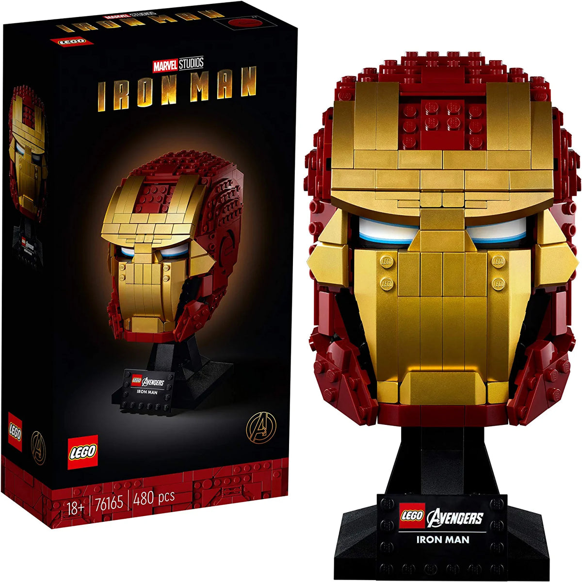76165 Marvel Avengers Iron Man Helmet (Retired) (New Sealed) product image 1, provided for visual reference and product