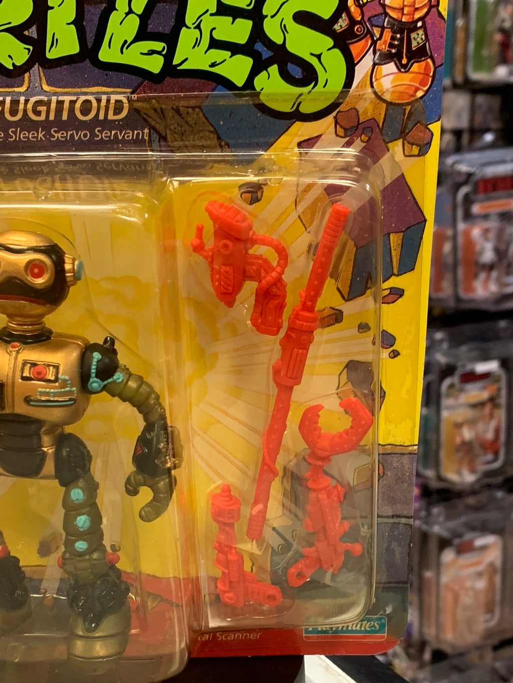Fugitoid 24 Back 0089 (Vintage TMNT Ninja Turtles, Playmates) Sealed product image 5, provided for visual reference and